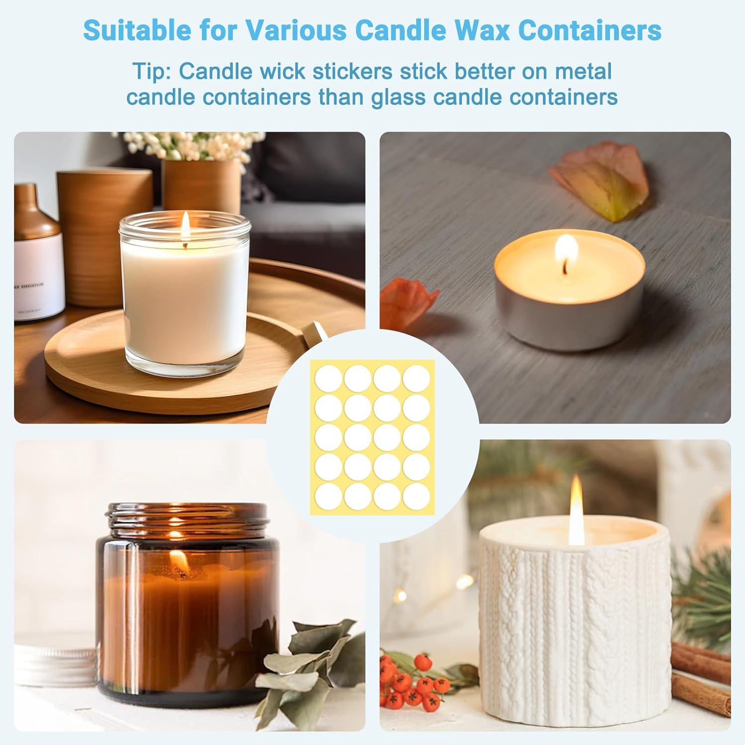 400PCS/100PCS Adesivi per stop - Candle Supplies Kit recensione e prezzo